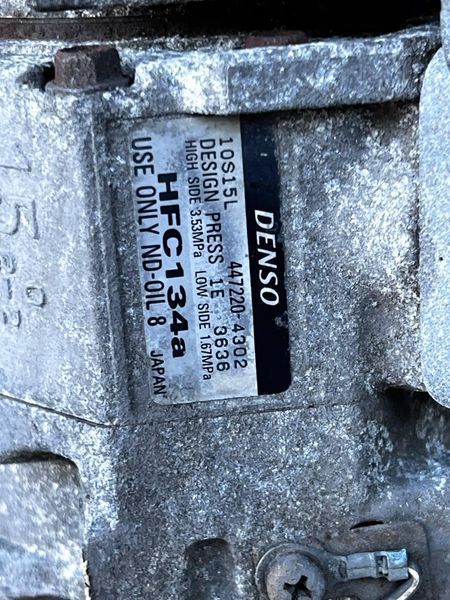 4472204302 Б/у Компресор кондиціонера (Denso 10S15L) Toyota RAV4 Тойота РАВ4 2001-2005 3143754809 фото