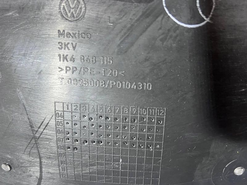 1K4868115 Б/у Карта обшивки задней левой двери Volkswagen Golf 5 / Вольксваген Гольф 5 2008-2013 3103431695 фото