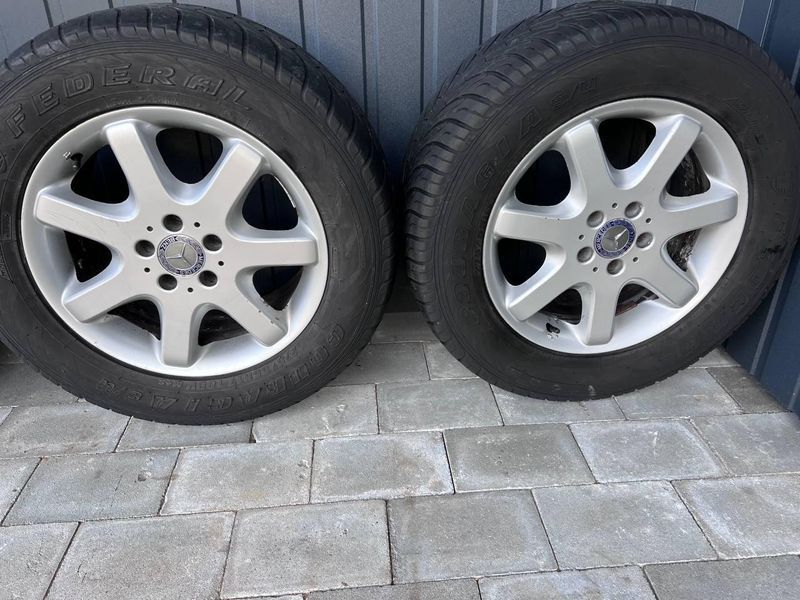 A1634010902 Б/у Комплект легкосплавных дисков с шинами (275/55R17) Mercedes-Benz ML-Class W163 / Мерседес-Бенс В163 1997-2005 3093575209 фото