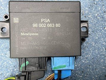 9800266380 Б/у Блок керування парктроником (ЕБУ PDC / модуль паркувальної системи) Peugeot 5008 / Пежо 5008 2009-2013 3243990437 фото