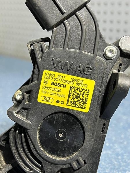 6C1723503D / 0280755335 Б/у педаль газу потенціометр Skoda Rapid 2012-2021 2903024530 фото